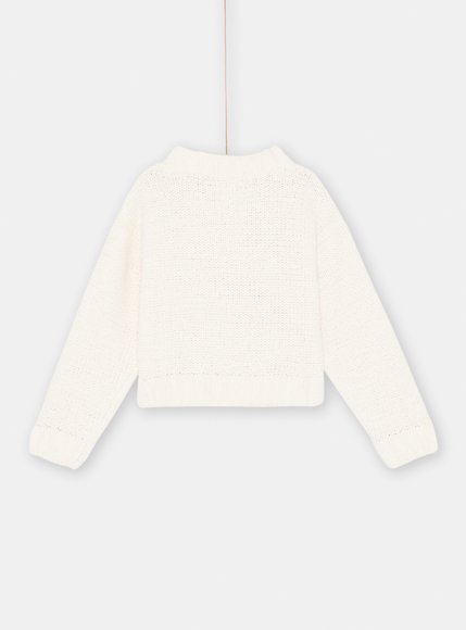 Παιδική Πλεκτή Ζακέτα για Κορίτσια Λευκή