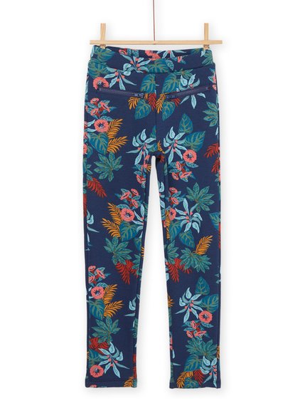 Παιδικό Κολάν για Κορίτσια Navy Blue Floral