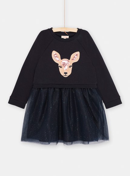 Παιδικό Φόρεμα για Κορίτσια Navy Blue Deer