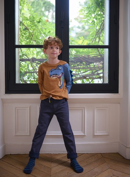 Παιδικό Παντελόνι για Αγόρια Γκρι Καρό