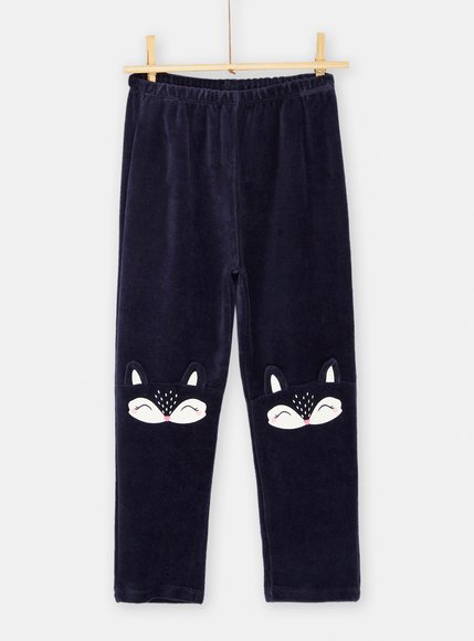 Παιδικές Μακρυμάνικες Πιτζάμες για Κορίτσια Blue Velour Elf