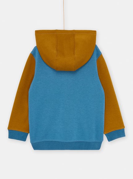 Παιδική Μακρυμάνικη Ζακέτα για Αγόρια Μπλε/Λαδί