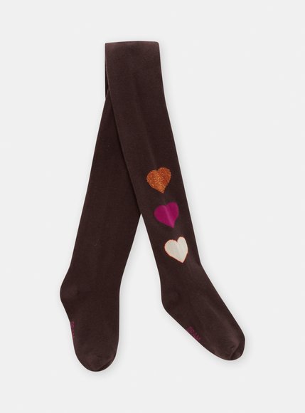 Παιδικό Καλσόν για Κορίτσια Brown Hearts