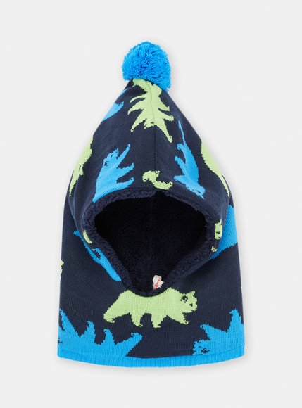 Παιδικός Σκούφος για Αγόρια Blue Dino Balaclava