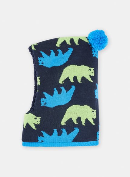 Παιδικός Σκούφος για Αγόρια Blue Dino Balaclava