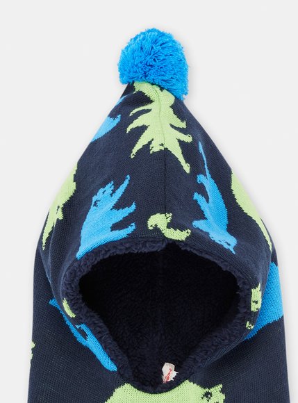 Παιδικός Σκούφος για Αγόρια Blue Dino Balaclava