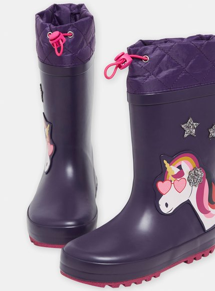 Παιδικές Γαλότσες για Κορίτσια Purple Unicorn – ΜΩΒ