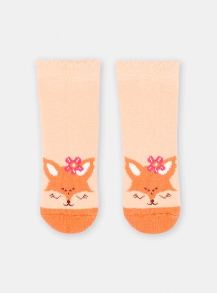 Βρεφικές Κάλτσες για Κορίτσια Πορτοκαλί Αλεπού