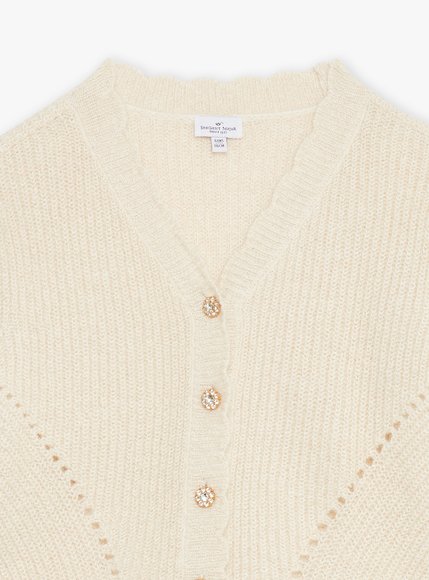 Παιδική Ζακέτα για Κορίτσια Sergent Major Beige Wool