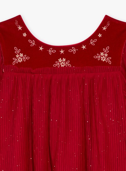 Παιδικό Φόρεμα για Κορίτσια Red Velvet Tulle