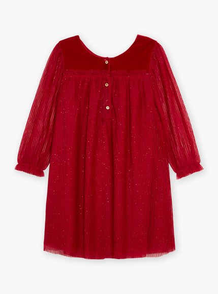 Παιδικό Φόρεμα για Κορίτσια Red Velvet Tulle