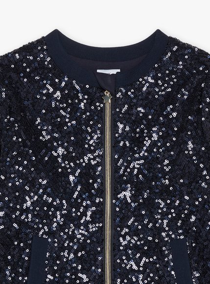 Παιδική Ζακέτα για Κορίτσια Sergent Major Blue Sequins