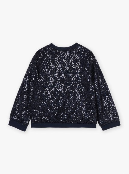 Παιδική Ζακέτα για Κορίτσια Sergent Major Blue Sequins