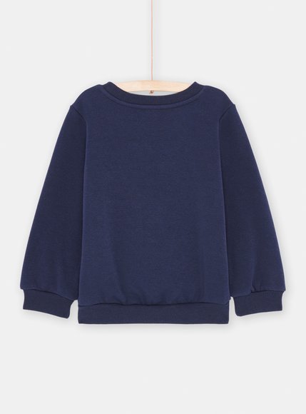 Παιδικό Μακρυμάνικο Χριστουγεννιάτικο Φούτερ για Κορίτσια Blue Foxy