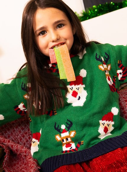 Παιδικό Χριστουγεννιάτικο Πουλόβερ Green Santa