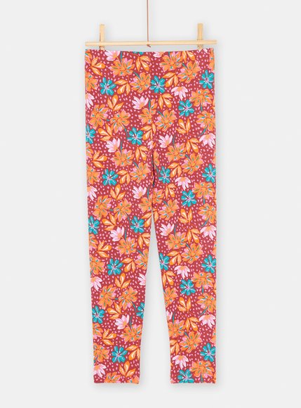 Παιδικό Κολάν για Κορίτσια Πορτοκαλί Floral