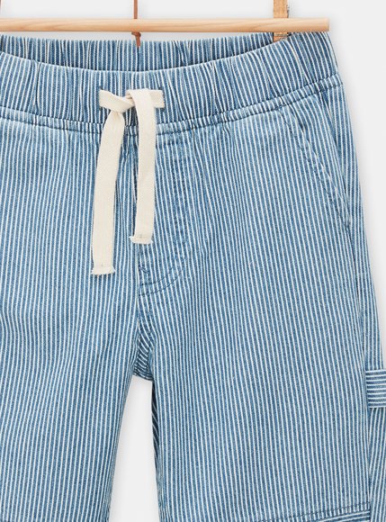 Παιδικό Παντελόνι για Αγόρια Cargo Light Blue Stripes