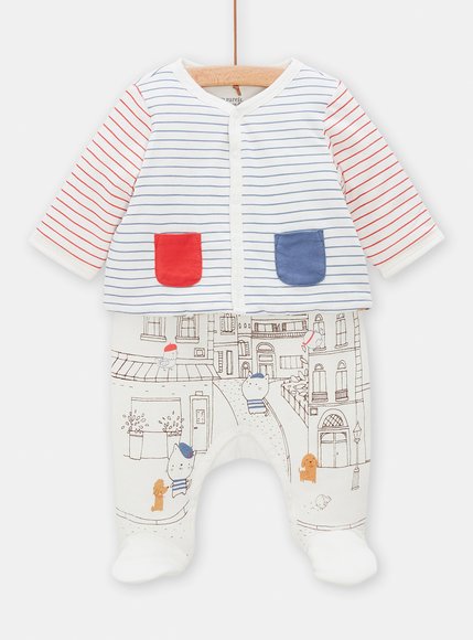 βρεφικό Σετ Unisex Διπλής Όψης Multicolour Animals 2 τμχ
