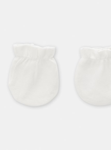 Βρεφικά Γαντάκια Unisex Λευκά