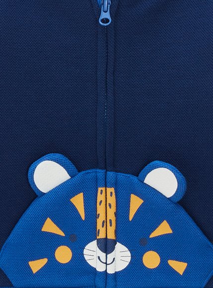 Βρεφική Μακρυμάνικη Ζακέτα για Αγόρια Blue Tiger - ΠΟΛΥΧΡΩΜΟ φωτογραφία