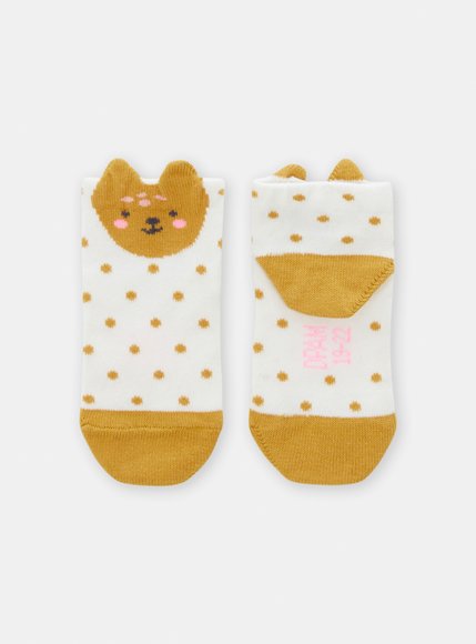 Βρεφικές Κάλτσες για Κορίτσια Mustard Dots