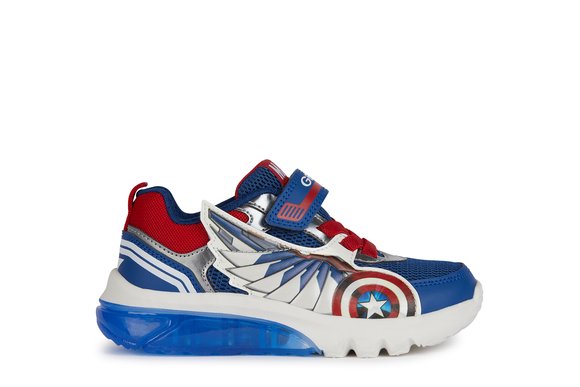 Παιδικά Παπούτσια GEOX για Αγόρια Captain America - ΜΠΛΕ