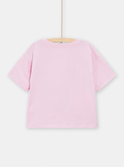 Παιδική Μπλούζα για Κορίτσια Purple Flowers - ΕΚΡΟΥ φωτογραφία