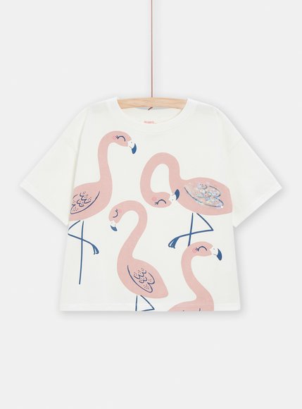Παιδική Μπλούζα για Κορίτσια White Flamingo