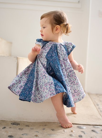 Βρεφικό Φόρεμα για Κορίτσια Blue Pattern