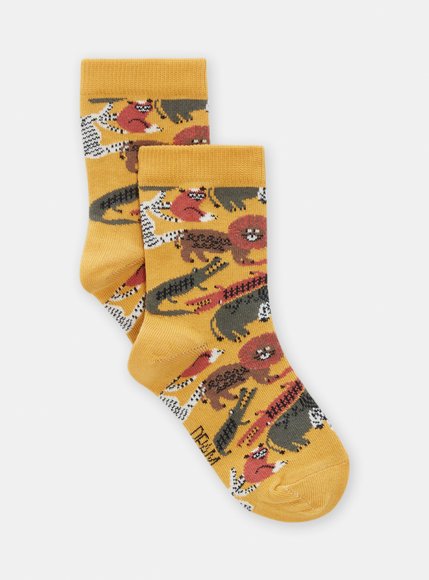 Παιδικές Κάλτσες για Αγόρια Yellow Animals
