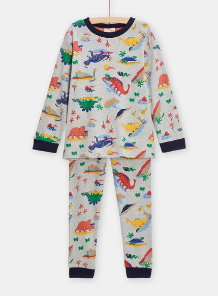 Παιδικές Πιτζάμες για Αγόρια Gray Dinosaur