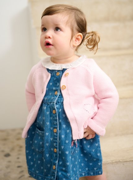 Βρεφική Ζακέτα για Κορίτσια Baby Pink Heart