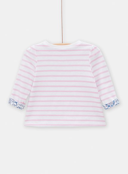Βρεφική Μπλούζα για Κορίτσια Stripped Pattern