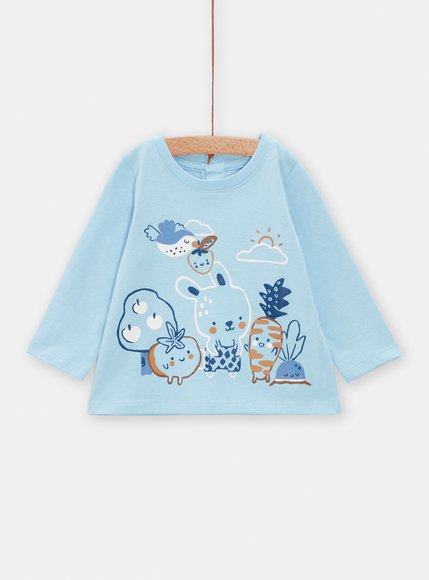 Βρεφική Μπλούζα για Αγόρια Baby Blue Bunny - ΜΠΛΕ