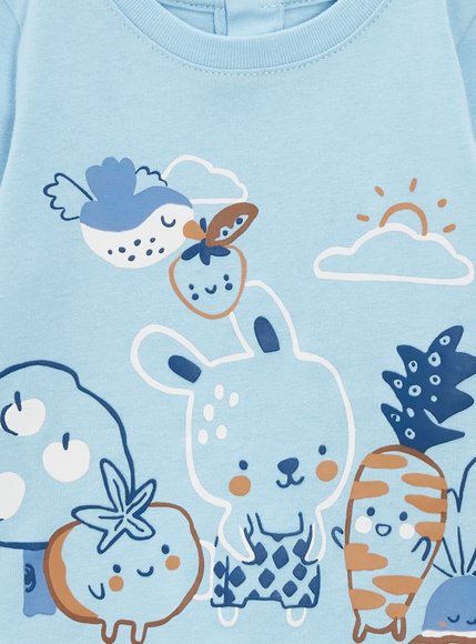 Βρεφική Μπλούζα για Αγόρια Baby Blue Bunny