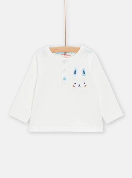 Βρεφική Μπλούζα για Αγόρια White Bunny