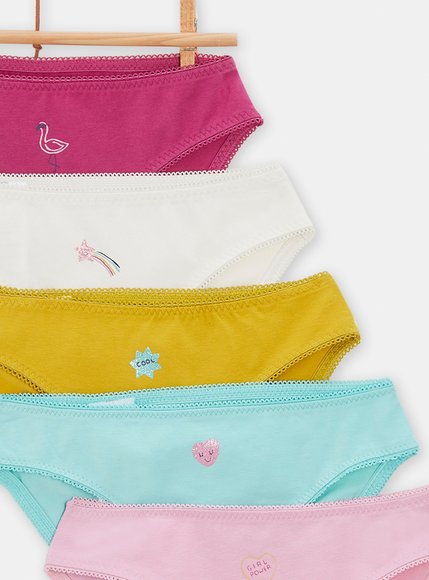 Παιδικά Εσώρουχα για Κορίτσια Basic Multicolour 5 τμχ
