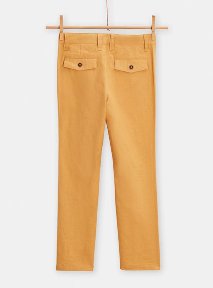 Παιδικό Παντελόνι για Αγόρια Mustard Linen