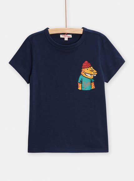 Παιδική Μπλούζα για Αγόρια Black Dinosaur - ΜΠΛΕ