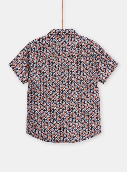 Παιδικό Πουκάμισο για Αγόρια Blue/Red Pattern