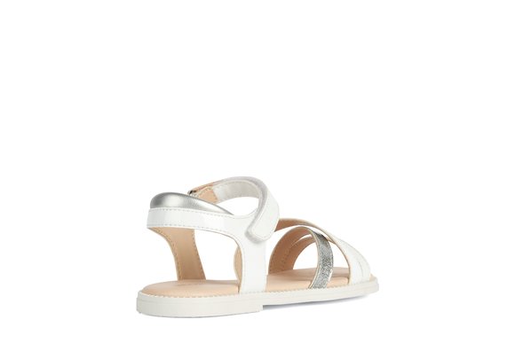 Παιδικά Σανδάλια Geox Karly Girl για Κορίτσια White (Μεγέθη 25-36)