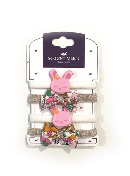 Σετ Παιδικά Λαστιχάκια Μαλλιών για Κορίτσια Bunny Floral