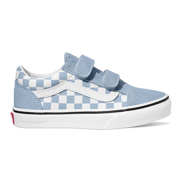 Παιδικά Παπούτσια VANS για Αγόρια Old Skool Checkerboard Blue/White - ΜΠΛΕ ΑΓΟΡΙ > Παπούτσια
