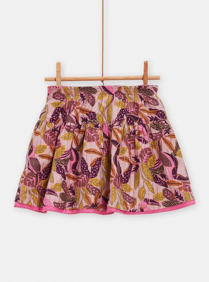 Παιδική Φούστα για Κορίτσια Pink Leaves