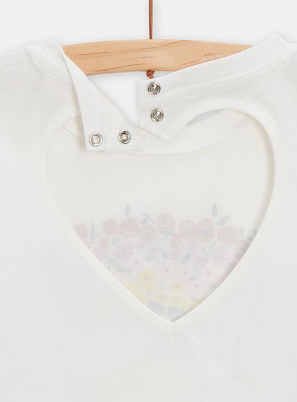 Παιδική Μπλούζα για Κορίτσια Flower Rainbow - ΕΚΡΟΥ φωτογραφία