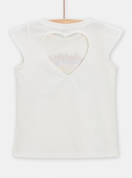 Παιδική Μπλούζα για Κορίτσια Flower Rainbow - ΕΚΡΟΥ φωτογραφία