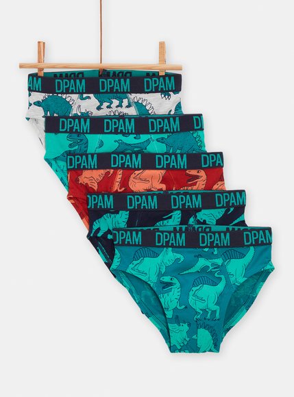 DPAM Σετ Παιδικά Εσώρουχα για Αγόρια Dinosaurs 5 τμχ - ΓΚΡΙ