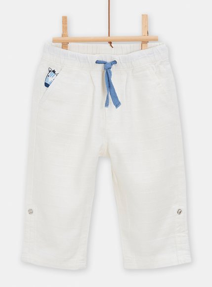 Βρεφικό Παντελόνι για Αγόρια White Zebra - ΛΕΥΚΟ