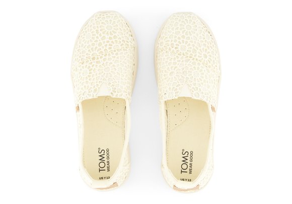 Παιδικά Παπούτσια Toms για Κορίτσια Natural Moroccan Crochet (Μεγέθη 30-36)