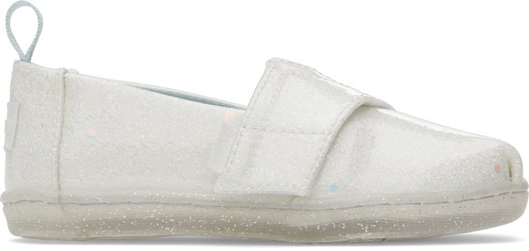 Παιδικά Παπούτσια Toms για Κορίτσια White Confetti Coated Glitter - ΛΕΥΚΟ